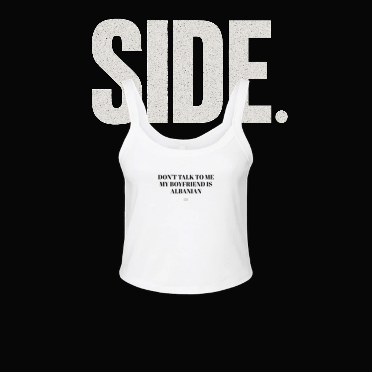 My Boyfriend Is | Personalized Premium Crop Tank