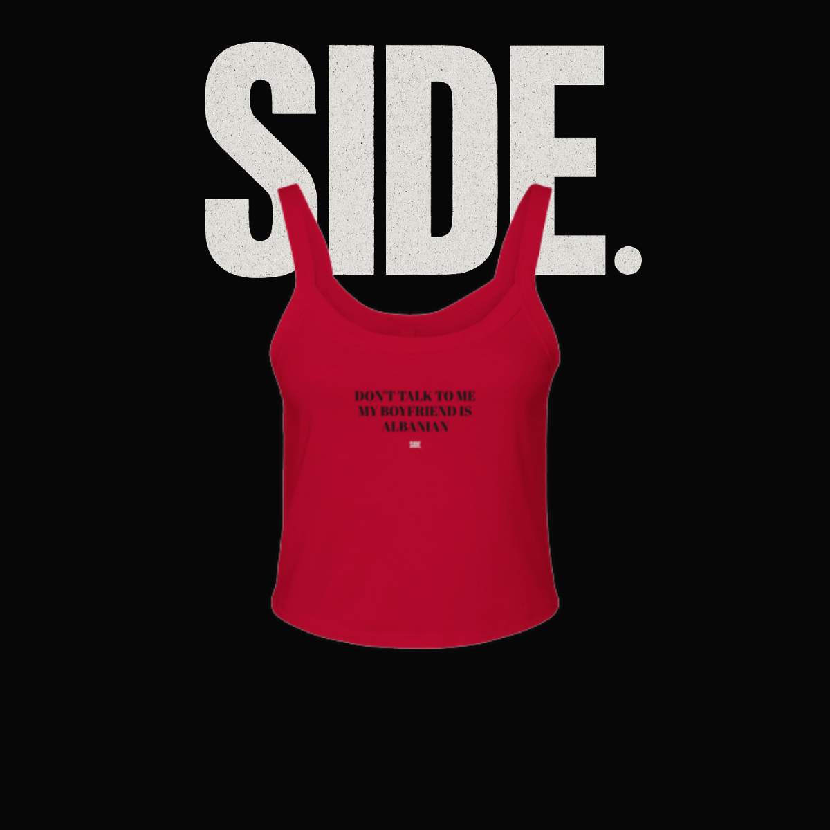 My Boyfriend Is | Personalized Premium Crop Tank