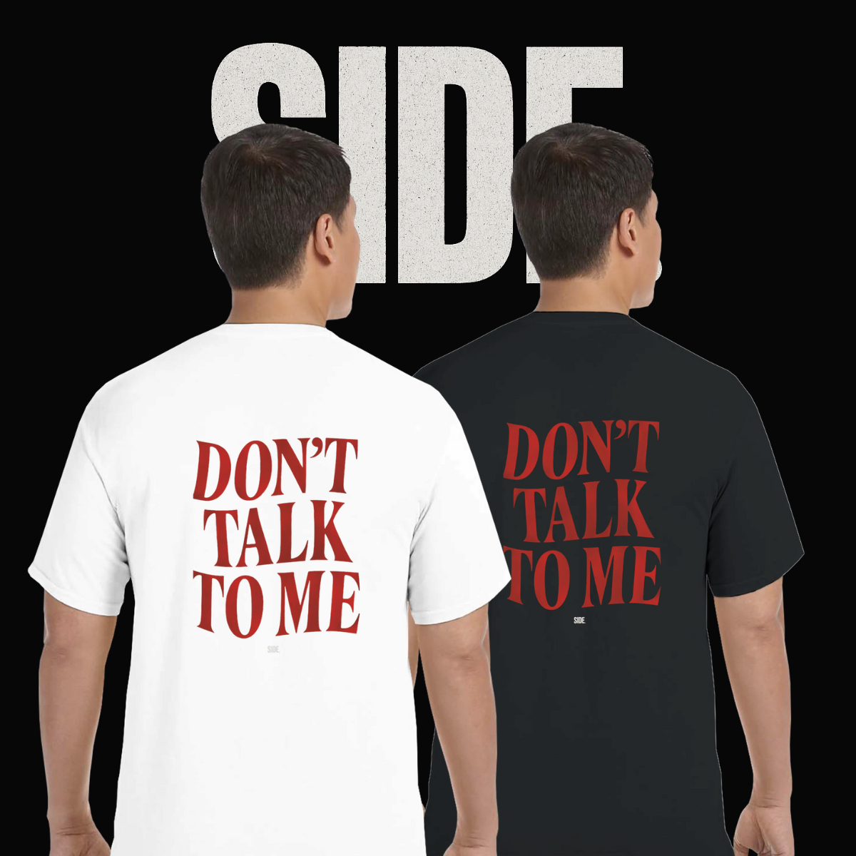 Don't Talk to Me | Personalized Heavyweight Crewneck T-Shirt